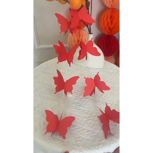 C6 Dây treo trang trí hình bướm 3D bằng giấy DIY được chọn màu 12X8cm(18con) CINDY