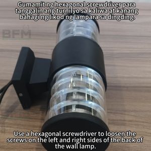 BFM LED Double Head Wall Lamps Outdoor IP65 Waterproof E27 Bulb Modern Design Aluminum Wall Lights For Balcony And Garden Decoration