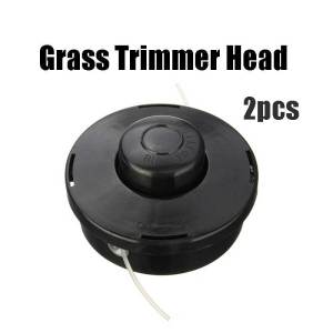 2Pcs 2 Lines Brush Cutter Head Strimmer Bump Head Brush Mower Bump Spool