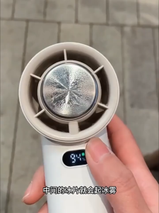 [2025NEW] Kipas Angin Portable Mini Rechargeable USB Turbo LED Digital Display 5-Speed Wind Kipas Angin Genggam kipas angin turbo Dapat Dilipat Kipas tangan pendingin dingin mendinginkan Wind Kipas Angin Luar Ruangan dan Pendinginan Cepat