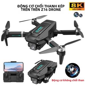 Z16Pro RC Drone 8K Chuyên Nghiệp Với Camera HD Góc Rộng 4K Động Cơ Không Chổi Than Có Thể Gập Lại WIFI FPV Máy Bay Trực Thăng Giữ Chiều Cao Để Chụp Ảnh