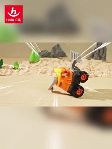 Huile Toys | Engineering Excavator Bulldozer Inertia Stunt Toy Car Model