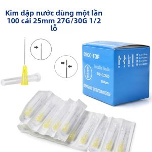 Đầu Tăm Rửa Tủy Răng JNSUR 27G/30G 100 Chiếc Dùng Một Lần Kim Làm Sạch Ống Tủy 25MM Đóng Gói Riêng Vật Tư Tiêu Hao Nha Khoa