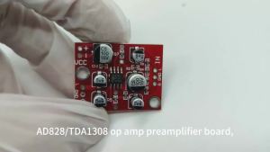 [ZY]1Pc AD828 Stereo Preamp Power Amplifier Board DC 5V-15V 12V Preamplifier Module For DIY Audio Modification[ZY]
