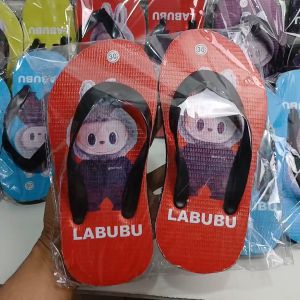 Sandal Jepit Anak Laki-Laki Motif Labubu Terbaru.Size 26-35