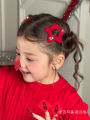 Red Star Heart Shaped Children's Hair Clips Side Bangs Girls Hair Accessories Baby Girl Hair Decorations Korean Style Hair Barrettes. 