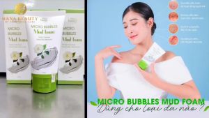 Sữa Rửa Mặt Bùn Khoáng Sạch Sâu Dành Cho Da Dầu Mụn RIOIR- MICRO BUBBLES MUD FOAM120G