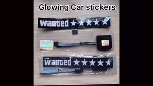 Auto/Moto Various Styles Electric Car Window Windshield Sticker LED Car Sticker Car Decals Safety Signs