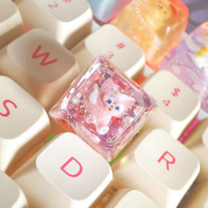 Unique Keycap Single Customized Transparent Clow M Cinnamoroll Babycinnamoroll Epoxy Resin Keycap Mechanical Keyboard DIY Gift