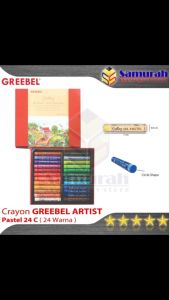 Crayon Greebel Artist 24 Warna / Krayon Gambar Profesional Mewarnai / Oil Pastel Art Premium 24 Colors