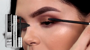 Zephoco Spherical Curled Mascara Black 10g 0.35oz Waterproof Smudgeproof Extreme Volume Curl All Day Wear Smooth Natural Lightweight Easy Apply Precise Defined Lashes Long Lasting