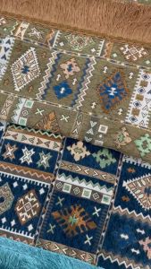 [130*180] Khăn trải bàn chenille dệt thoi cao cấp viền tua rua họa tiết cổ điển sang trọng  [T037 - T038]