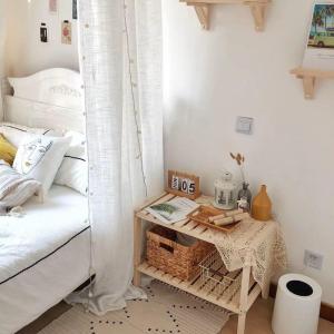 LIWAN | INS Style Wooden Bedside Table Shelving Unit
