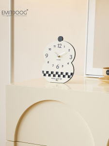 Elegant Creamy Style Home Clock Entrance Hall Decorative Items Living Room Office Desktop High End Luxury Ornaments