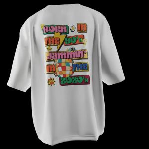 T-Shirt Vintage 90s Branded Kaos Distro Pria Keren Baju Cowok Kece Trend Phrase Prints