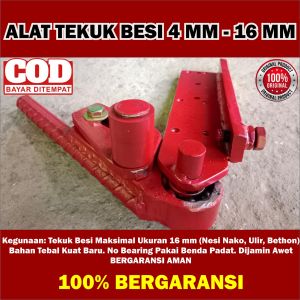 Alat Tekuk Besi Penekuk Besi Begel Cakar Ayam Spek 4 6 8 10 12 14 16 mm Besi Beton Nako Ulir