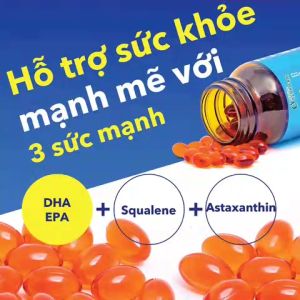 Dầu Gan Cá Mập Omega 3 Bổ Mắt Bổ Não Tốt Cho Tim Mạch Genki Fami Nhật Bản