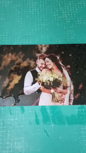 Pictures of weddings and families. Memories captured in images in SILVER BRUSH. Metallic sheet.