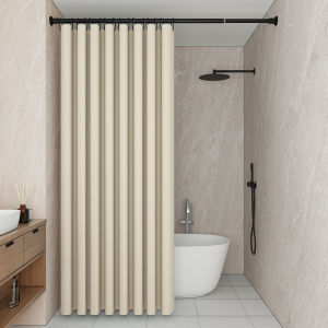 Thickened Shower Curtain Set Bathroom Bathing Mold Proof No Drilling Waterproof Shower Curtain Luxury Partition Curtain