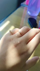 CINCIN SOLITAIRE EMAS KADAR 300 6KARAT DAN 375 8KARAT KODE CK 64 MODEL SIMPLE RING KECIL