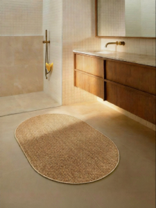SAIBOSI | Flax-look Water-absorbent Non-slip Bath Mat