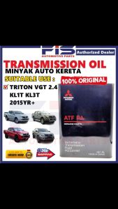 FIS Original Mitsubishi ATF PA Triton VGT KL1T KL3T 2015 Auto Transmission Fluid Gear Oil Minyak Auto