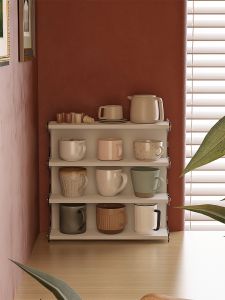 ชั้นวางแก้วไวน์อะคริลิก ชั้นวางของบนโต๊ะแบบเรียบง่าย ชั้นวางของสำหรับแก้ว ชั้นวางของสำหรับใช้ในบ้าน ชั้นวางของสำหรับโต๊ะกาแฟ ชั้นวางของสำหรับจัดระเบียบ