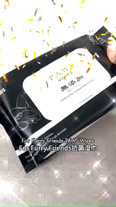 (For Furry Friends) Pet’s Activated Water Sanitizer (P.A.W.S) Wipes 1 Bundle of 10 packets