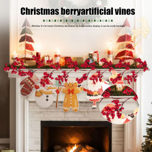 [Chinatera Malll]Holly Berries Artificial Garland Multi-Purpose Christmas Decoration Wreath Xmas Fortune Fruit Wreath Home Accessories