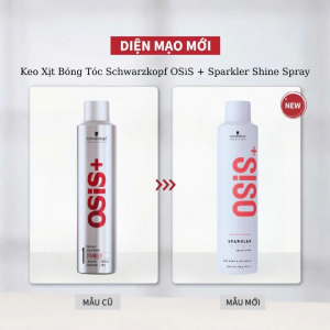 Xịt Schwarzkopf OSiS Sparkler Giúp Mái Tóc Bóng Mượt Và Bồng Bềnh 300ml