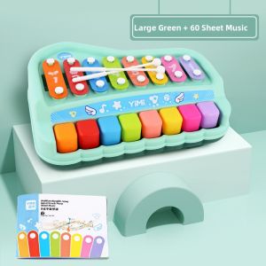 Educational Eight-tone Hand-pounding Piano Baby Toddler Music Toy Wooden Instrument 8 Months Infant Child Piano Toy