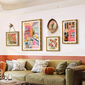 YASISHA | Abstract Art Decorative Wall Art French Cream Style for Living Room and Dining Room