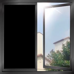 Phim Dán Kính Tự Dính Màu Đen Mờ Chống Tĩnh Điện Bảo Vệ Riêng Tư Ngăn Tia UV Cản Sáng 100% Dùng Trang Trí Văn Phòng & Nhà Cửa Chất Liệu PVC