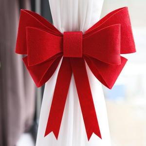 Wedding Decoration Set Red Fabric Non-Woven Fabric Stickers for Brides Room Bedroom Living Room Wedding Celebration Supplies