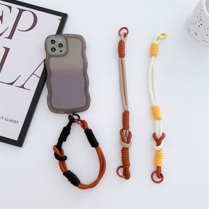 Zeallion Wrist Strap Hand Lanyard Mobile Phone Cord Keychain Cell Phone Luxury Hanging Rope Short Braid