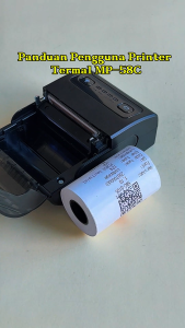 Thermal Receipt Printer free gift 3 Roller Kertas USB POS Printer Portable Printer Bluetooth 58mm