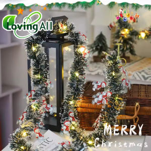 Christmas Colorful Chain New White Snowflake Ribbon Christmas Tree Fireplace Decoration Party Decoration Vibrant Decor Piece