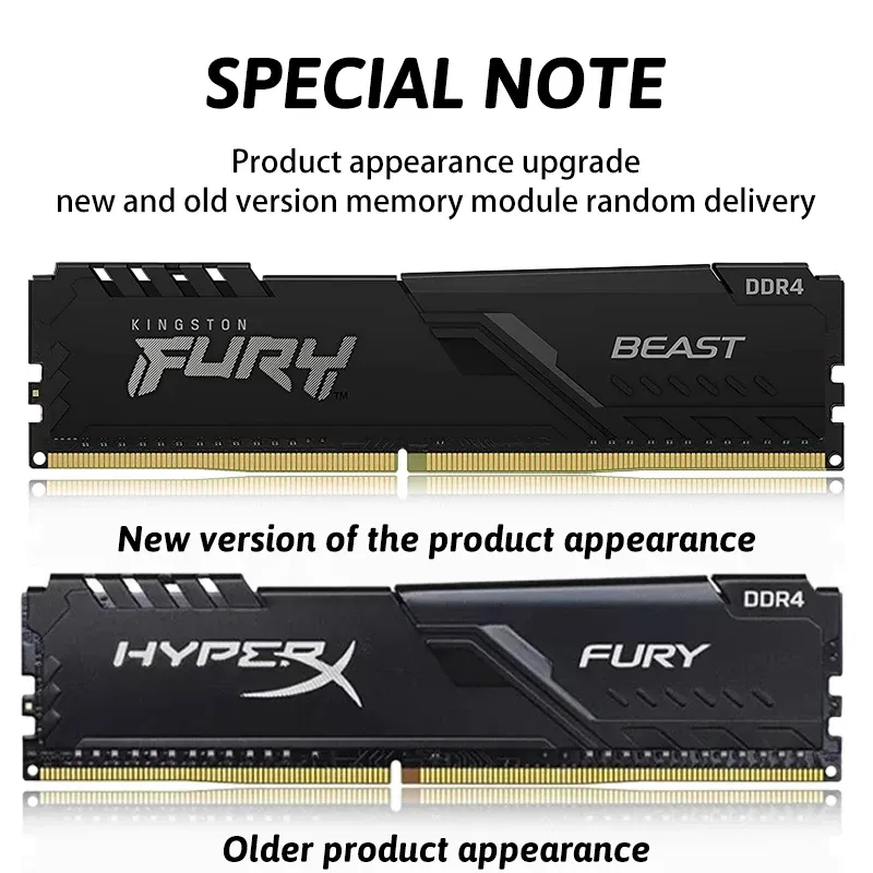 Kingston | Kingston Fury Beast DDR4 8G 16G 3600 3200Mhz RAM PC