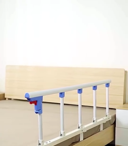 Bed Side Rail No Need Punching Foldable Bed Railings for Elderly Patient Aluminum Alloy Bed Safety