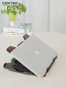 Stand Laptop + Holder Hp Desain Elegan Adjustable Angle with Smartphone Holder | Stand Sandaran Holder Alas Laptop Notebook Macbook Sekaligus HP Handphone Bahan Berkualitas Kokoh Awet Atur Ketinggian Set Up Meja Kerja Kantor Rumah Serbaguna |ICECOOREL-E5