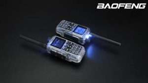 Baofeng UV5R MINI-5 Walkie Talkie APP Bluetooth Programming 999CH Multi Band AM/FM/UHF/VHF Long Range Two Way Radio 2000mAh Battery Type-C Charging