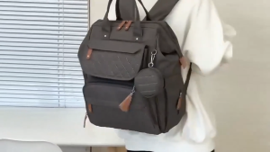 Portable mother bag/baby crib foldable large capacity handbag backpack