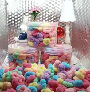 Hộp cột tóc Len colorful cho bé