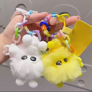 Gantungan Kunci Tas Boneka Mewah Cute Coal Balls Pet Little Monsters Phone Strap MMG37