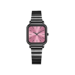 Waterproof Square Student Watch for High School Girls Simple Design Stainless Steel Band And Case Small Dial Fashionable Quartz Movement