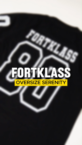 FortKlass Kaos Oversize SERENITY T-Shirt Cowok Premium Kaos Pria Lengan Pendek Jumbo