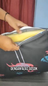ALAS GOSOK SETRIKA INOAC TEBAL 3 Cm LEBAR 60 Cm FREE MOTIF BONUS SPON CUCI PIRING