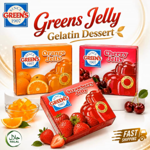 Strawberry Jelly Greens / Orange Jelly / Cherry Jelly / Raspberry / Dessert Raya / Sweet / Pudding Raya / Original / Gelatin Dessert / Food / 80g / Agar Agar Jelly /