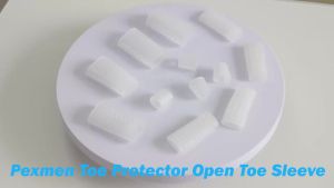 Pexmen 2Pcs Toe Protector Open Toe Sleeve Gel Toe Cap Covers Relief Toe Pain from Ingrown Toenails Corns Blisters and Calluses