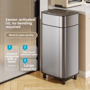 MMZECE | Smart Induction Trash Can For Home Living Room Elegant